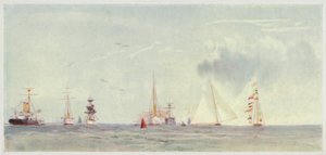 Cowes Roads, Regatta Time by William Lionel Wyllie